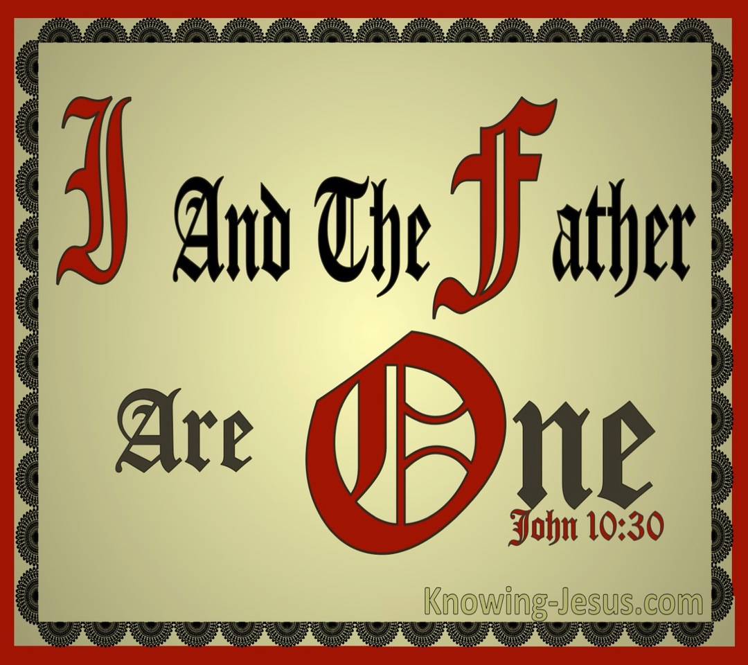 John 10:30 I And The Father Are One (maroon)